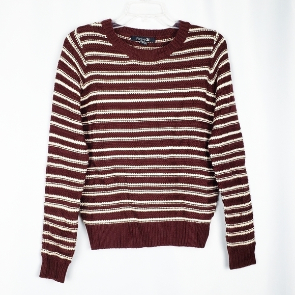 FOREVER 21 striped sweater preppy - Picture 1 of 5